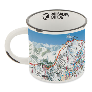 Palisades Tahoe Master Trail Map Mug