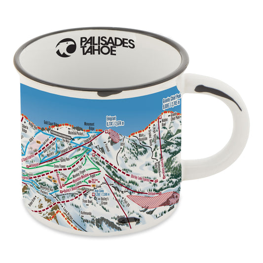 Palisades Tahoe Master Trail Map Mug