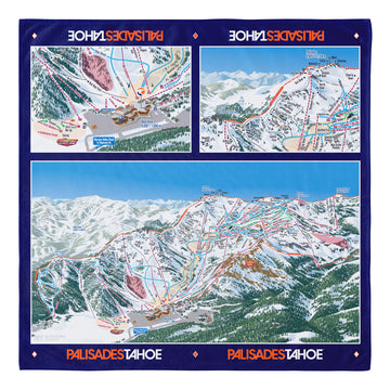 Palisades Tahoe Ski Map Bandana