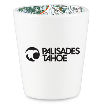 Palisades Tahoe Master Trail Map Shot Glass