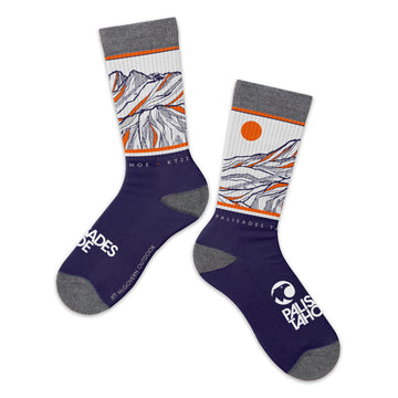 Palisades Tahoe KT22 Contour Lines Socks