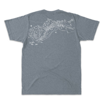 Palisades Tahoe Line Map Tee Shirt