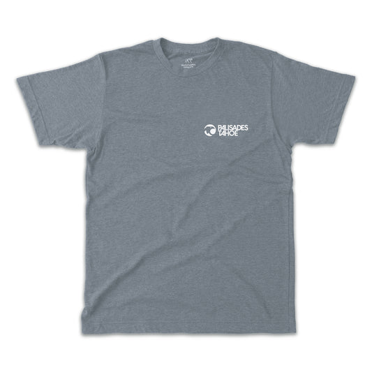 Palisades Tahoe Line Map Tee Shirt
