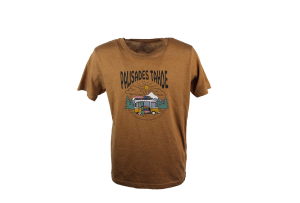 PALISADES TAHOE YTH TRI-BLEND HEATHERED TEE